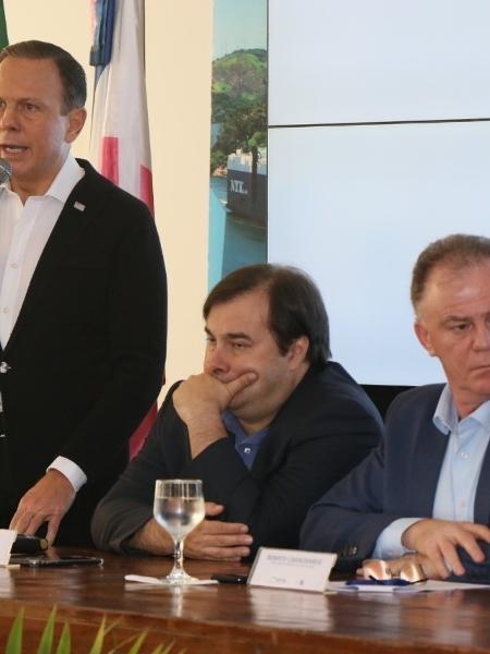 Governador João Doria e o presidente da Câmara, o deputado Rodrigo Maia (DEM-RJ) - Divulgação