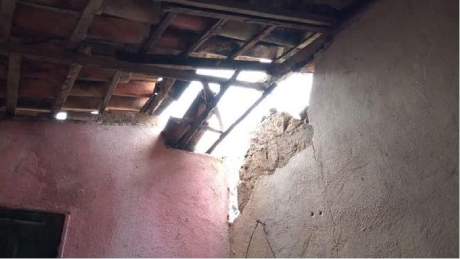 Casas da cidade de Amargosa, na Bahia, ficaram danificadas após terremotos seguidos - EDSON ANDRADE/DICOM PREFEITURA DE AMARGOSA