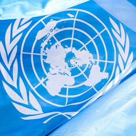 Bandeira da ONU (Organização das Nações Unidas) - Getty Images