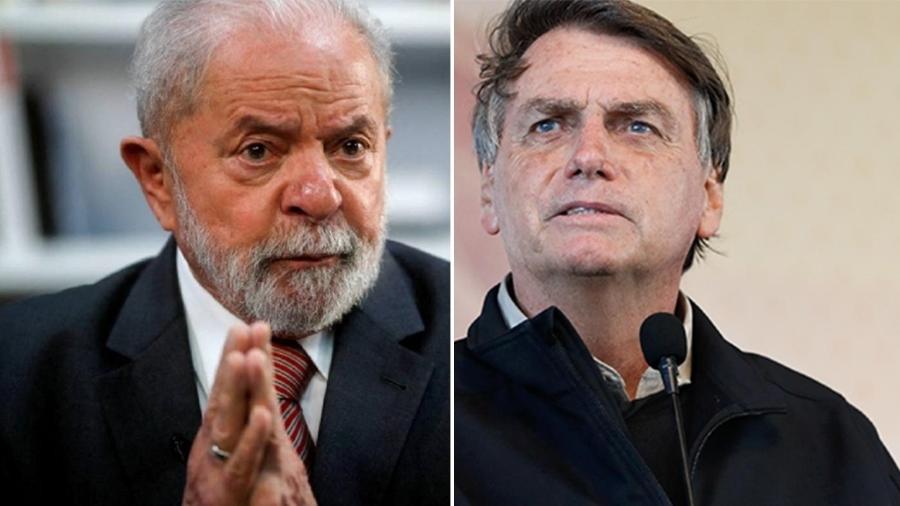 O ex-presidente Lula e o presidente Bolsonaro - Reprodução