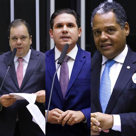 Elmar Nascimento (União Brasil-BA), Hugo Motta (Republicanos-PB) e Antonio Brito (PSD-BA) 