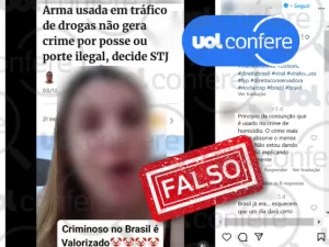 É falso que STJ decidiu que traficante não será punido por uso de arma