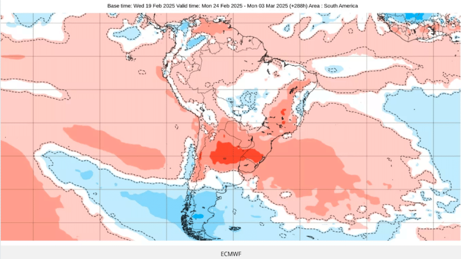 Por conta de bloqueio atmosférico, calor deve ficar acima da média até meados de março