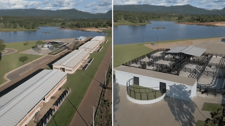 Parte das estruturas destinadas aos animais criados na Fazenda Terra Prometida Parte das estruturas destinadas aos animais criados na Fazenda Terra Prometida