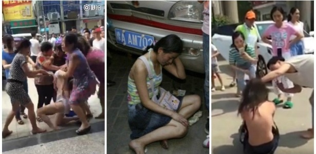 Meio estranha essa moda chinesa de lavar a roupa suja em plena rua, não? - Reprodução/Youtube