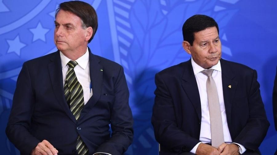 TSE analisa ações que pedem a cassação da chapa do presidente Jair Bolsonaro e seu vice, Hamilton Mourão, em 2018 - Evaristo SA/AFP/Getty Images