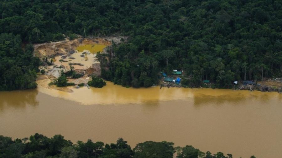 As crianças tinham desaparecido em uma região de garimpo no Rio Parima - Divulgação/ISA