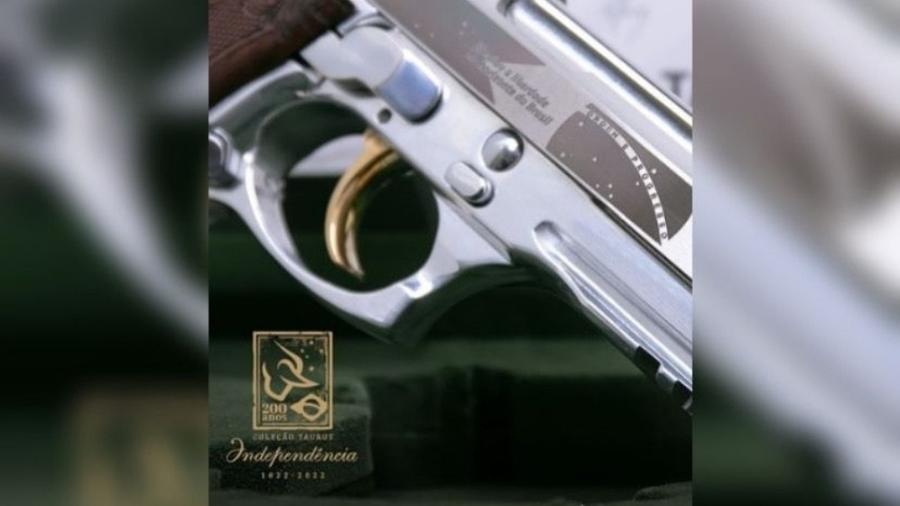Arma da Taurus comemorativa pelo 7 de Setembro - Reprodução/Instagram