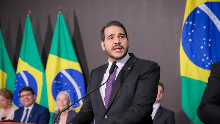 2.jan.23 - Jorge Messias toma posse como advogado-geral da União - Renato Menezes/AscomAGU