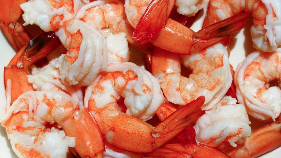 Vários camarões cozidos em detalhe - Getty Images/EyeEm