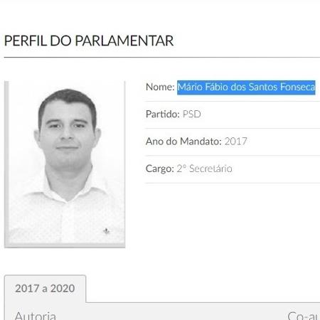 Mário Fábio dos Santos Fonseca (PSD), vereador em Lavrinhas - Reprodução/Câmara Municipal de Lavrinhas
