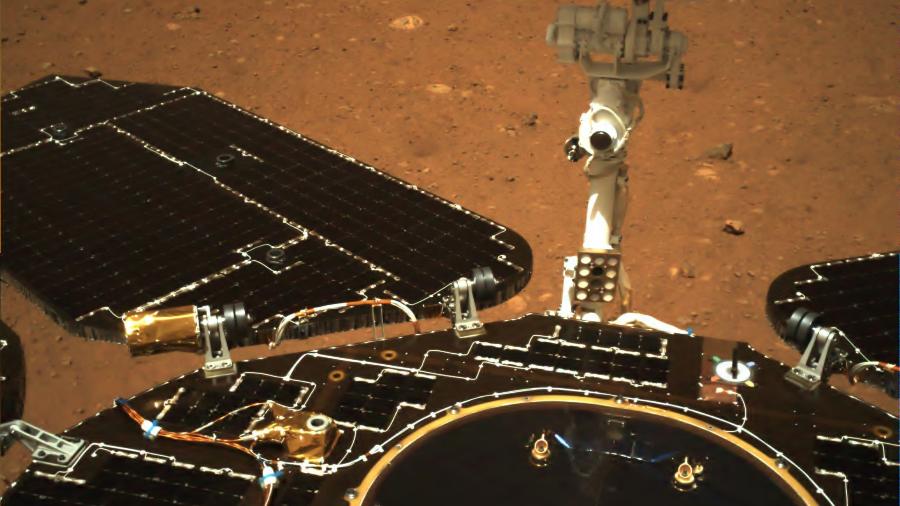 Imagem captada pelo Zhurong em Marte - CNSA