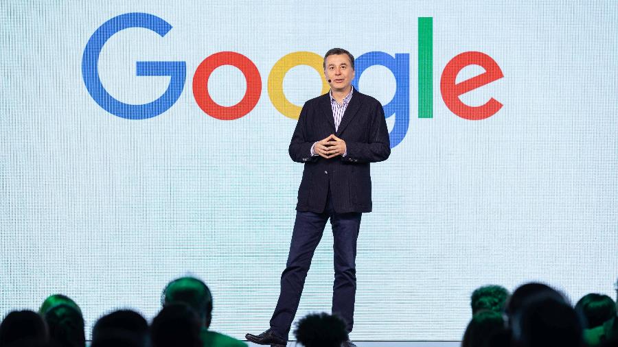 Fabio Coelho, presidente do Google Brasil, durante apresentação no evento Google for Brasil 2023