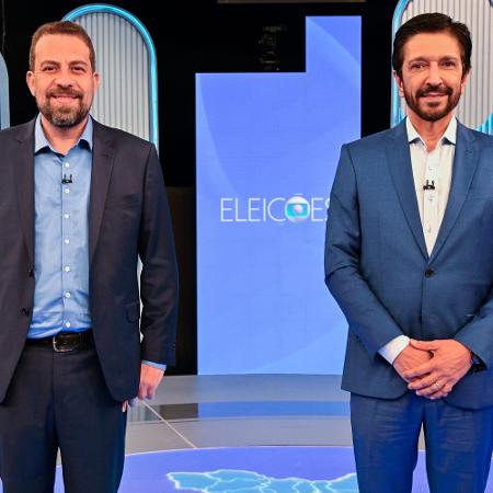 Boulos e Nunes no debate da TV Globo