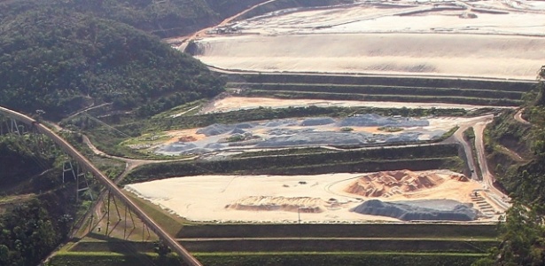 Barragem de Germano, em Mariana (MG), que pertence à empresa Samarco - Márcio Fernandes/ Estadão Conteúdo