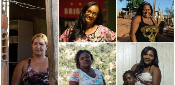 Em sentido horário, Rose (foto maior à esq.), Edna, Charlene, Lu e Paula: coordenadoras de bairro ocupado por 30 mil pessoas em Belo Horizonte - Gabriel Sales