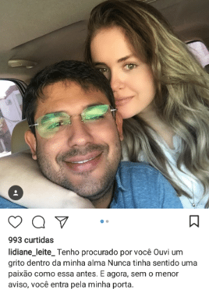 Lidiane Leite da Silva, conhecida como "prefeita ostentação" de Bom Jardim (MA), posta foto ao lado do marido supostamente na rua, apesar de cumprir prisão domiciliar - Reprodução/Instagram