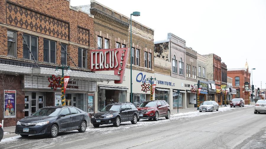 Rua de Fergus Falls, cidade alvo de reportagem falsa feita por jornalista alemão - Tim Gruber/The New York Times