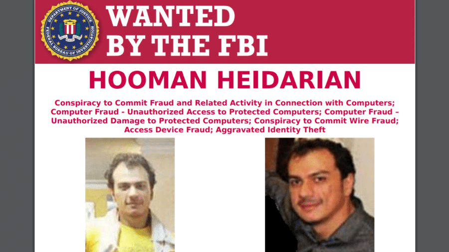 Alerta do FBI contra iraniano - FBI/Reprodução