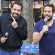 15 out. 2020 - Guilherme Boulos (Psol) e o ator Maurício Meirelles participam de dinâmica com eleitores no centro de São Paulo - WILLIAN MOREIRA/FUTURA PRESS/ESTADÃO CONTEÚDO