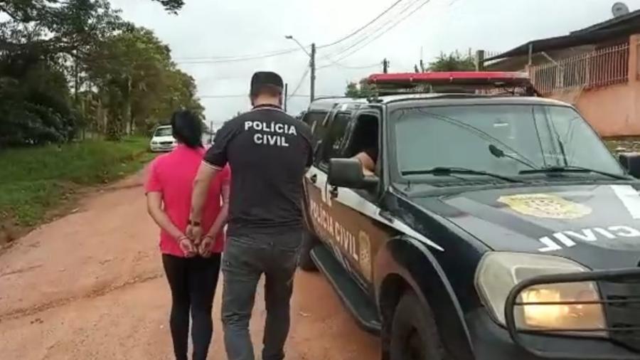 Operação que prendeu mulher por planejar morte do marido foi batizada de "Viúva Negra" - Polícia Civil do Rio Grande do Sul/Divulgação