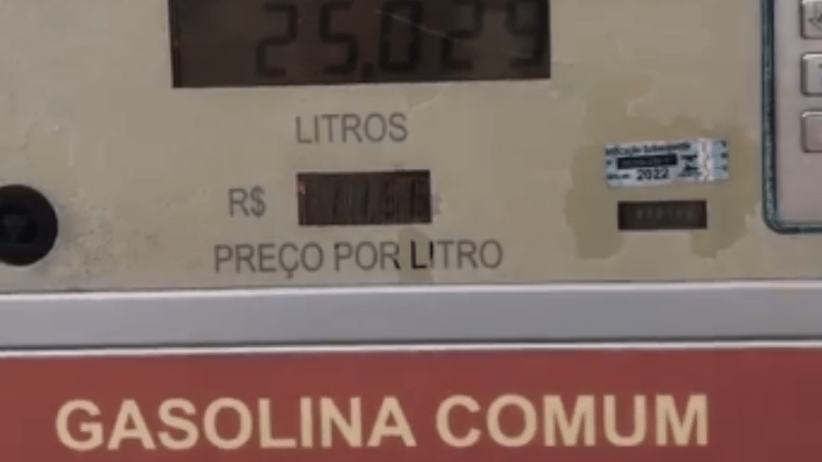 Litro da gasolina por R$ 11,56 em posto de Jordão, no interior do Acre - Reprodução/Instagram/Kezio Araujo