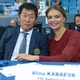 A rhythmic gymnastics legend at Pesaro2017! FIG Ambassador Alina Kabaeva (RUS) warmly welcomed by FIG President Morinari Watanabe - Statement/FIG
