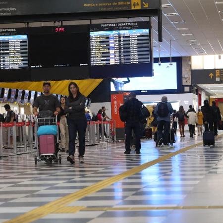 15.ago.2022 - Saguão do Aeroporto de Congonhas, em São Paulo - Renato S. Cerqueira/Futura Press/Estadão Conteúdo 