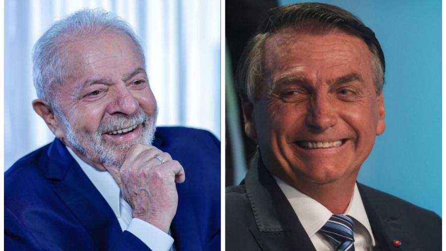 Os presidenciáveis Lula (PT) e Jair Bolsonaro (PL)  - Divulgação/Ricardo Stuckert e REUTERS/Ricardo Moraes