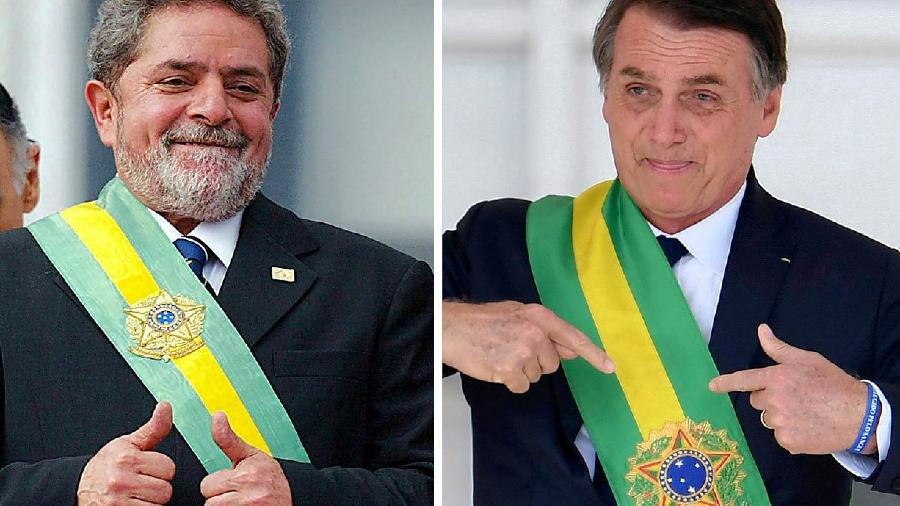Lula e Bolsonaro já de olho na faixa de 2026 - Reprodução 