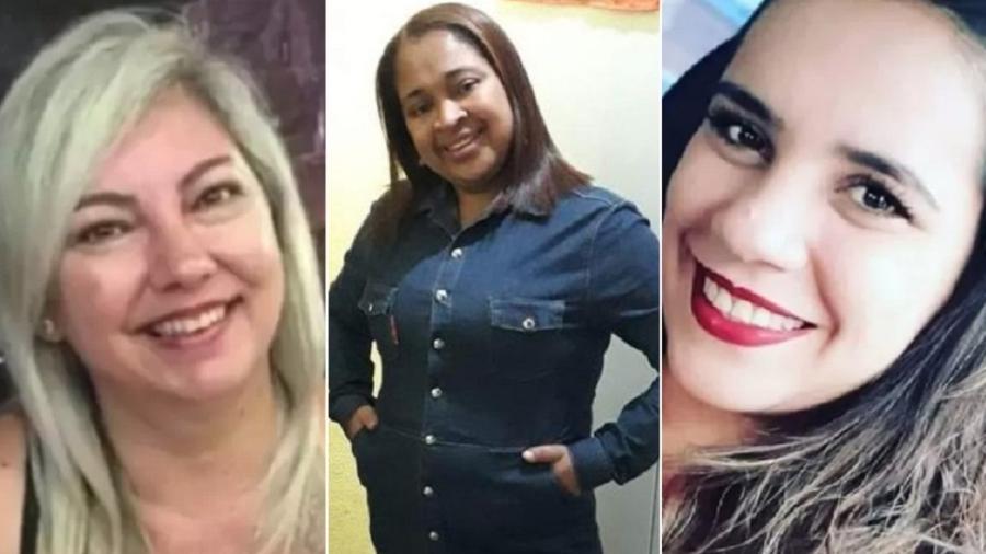 Patrícia, 49, Liliane, 35, e Ana Carolina, 27, foram vítimas de feminicídio em 2022 - Reprodução