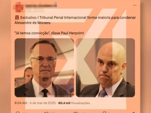 Post satiriza Dallagnol e engana ao dizer que Moraes foi condenado por TPI