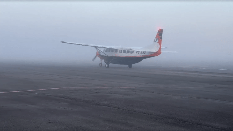 Avião que transportou o corpo de Bianca Bernardon Zanella para o Paraná Avião que transportou o corpo de Bianca Bernardon Zanella para o Paraná