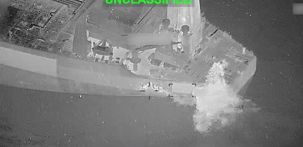 EUA disparam míssil contra navio-tanque que seguia em direção ao Irã