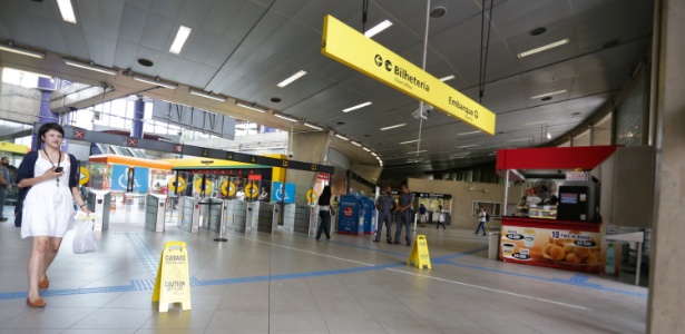 Estação Pinheiros, na Linha 4-Amarela - Newton Menezes/Futura Press/Estadão Conteúdo