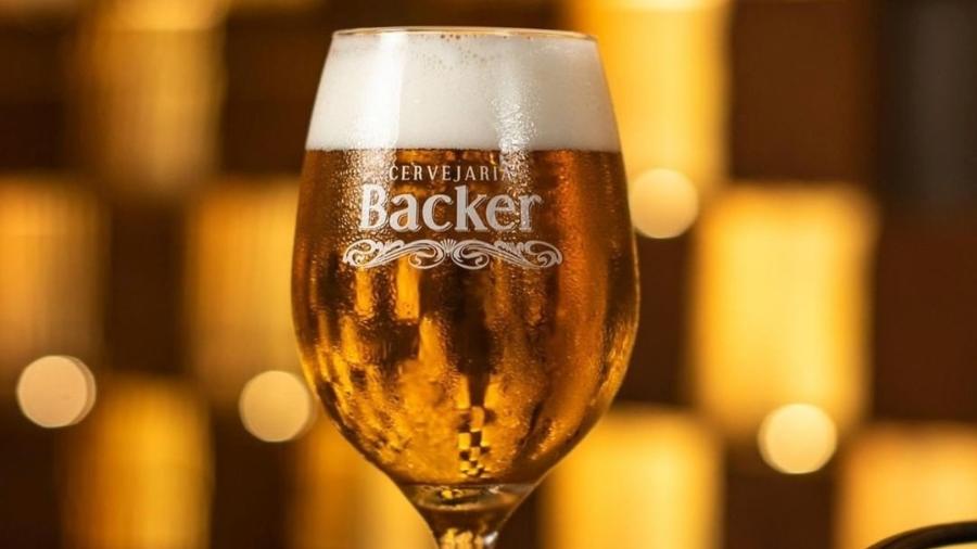 Copo de cerveja da cervejaria Backer - Divulgação/Backer