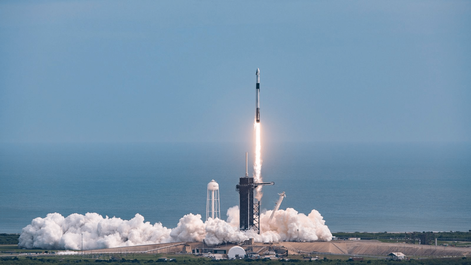 Veja fotos do teste do SpaceX com o Crew Dragon  - SpaceX/Divulgação