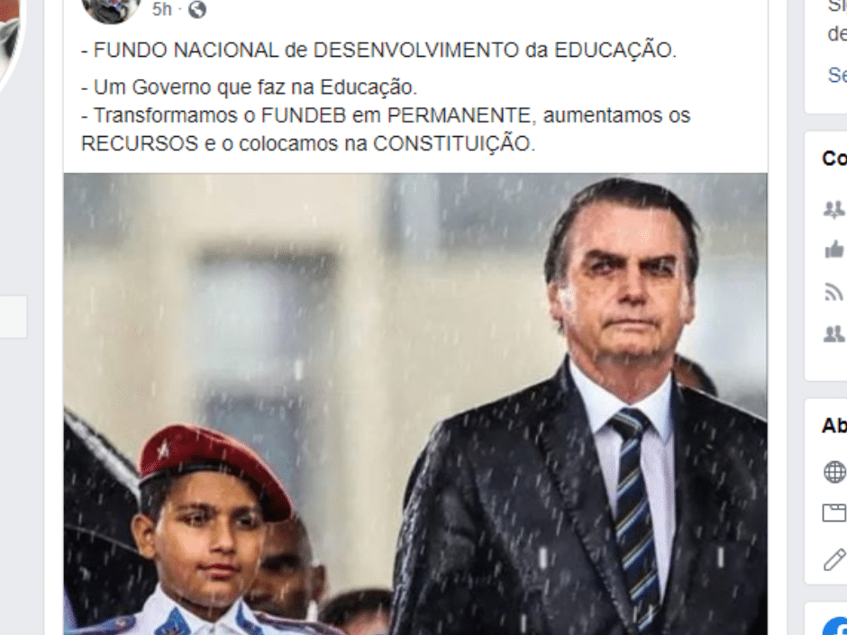 Bolsonaro mente mais uma vez. Agora, sobre o Fundeb