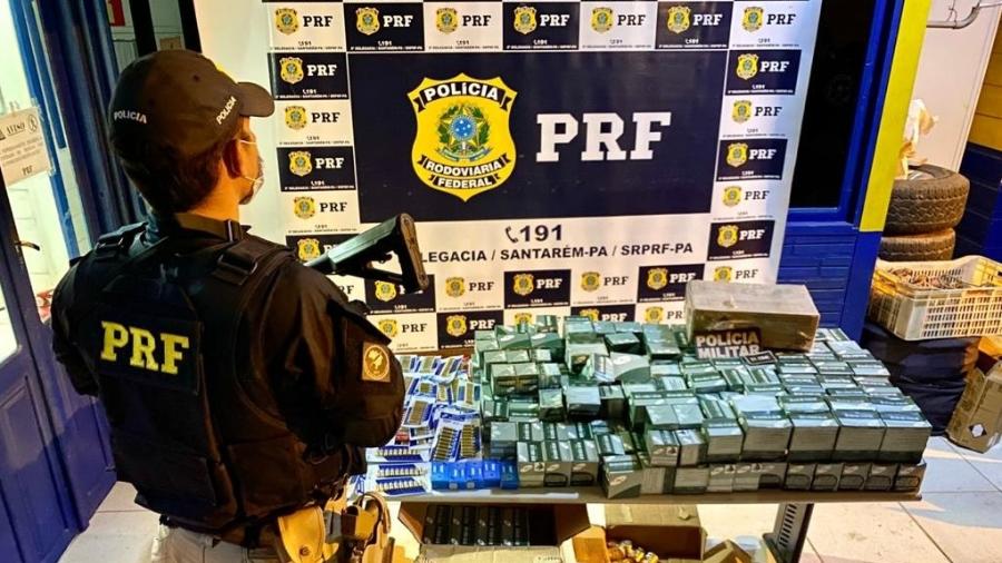 Segundo policiais, é a maior apreensão do tipo realizada no Pará - PRF/Divulgação