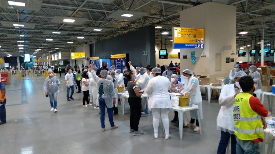 Vacinação contra a covid-19 de aeroviários acontece hoje, no Aeroporto de Guarulhos - Divulgação/GRU Airport/Imagem ilustrativa de arquivo