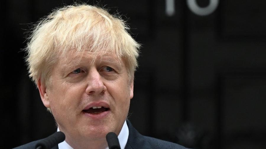 Boris Johnson anunciou sua renúncia ao cargo de líder do Partido Conservador - JUSTIN TALLIS/AFP