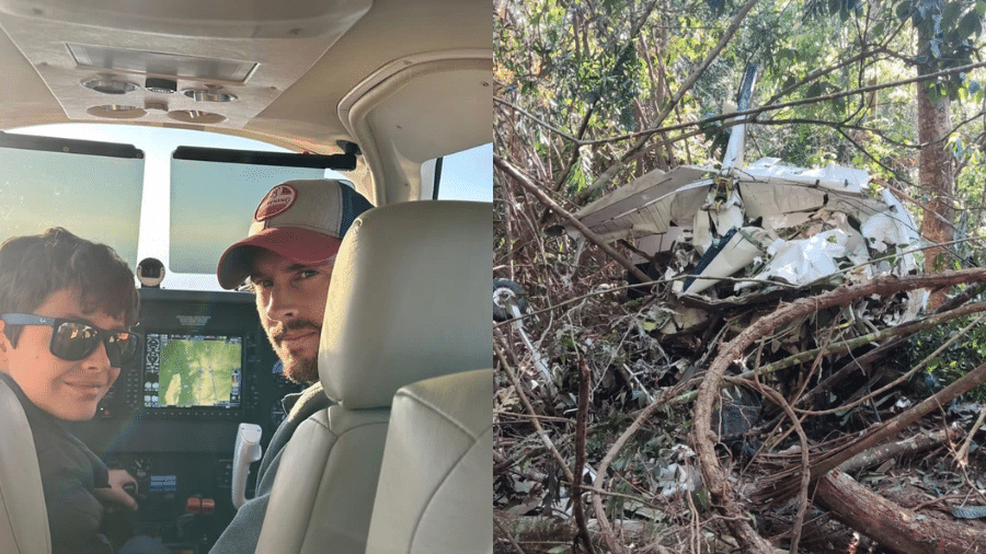 As vítimas do acidente são o pecuarista e piloto Garon Maia e seu filho