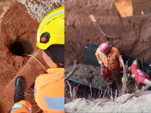 Criança cai em tubulão de cinco metros em MG; resgate durou 16 horas