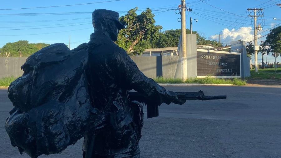 Sede do Comando de Operações Especiais, no Jardim Guanabara, em Goiânia