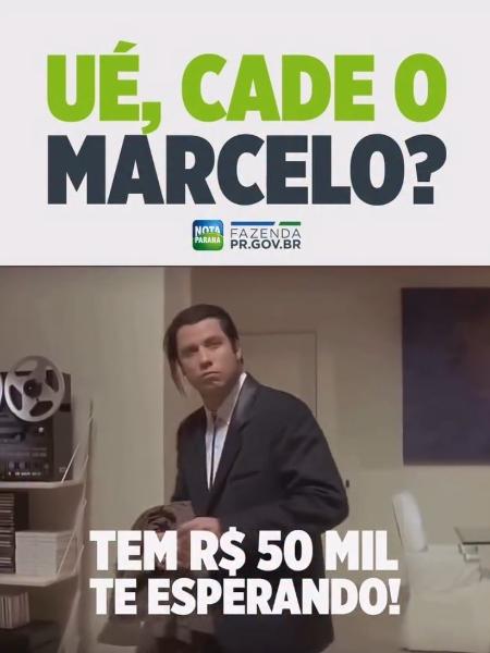 Campanha do Sefa-PR para encontrar ganhador de R$ 50 mil em sorteio do Nota Paraná