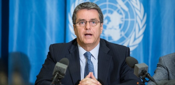 O brasileiro Roberto Azevêdo foi reeleito para mandato de 4 anos no comando da OMC - Xu Jinquan/Xinhua