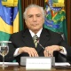 24.mai.2016 - O presidente em exercício, Michel Temer, anuncia medidas econômicas para reverter déficit fiscal, no Palácio do Planalto, em Brasília - Dida Sampaio/Estadão Conteúdo