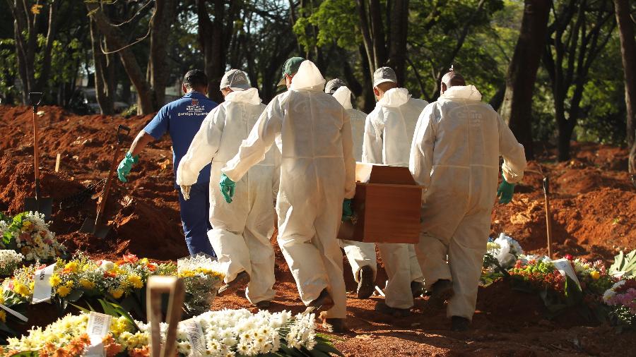 Mais de 666 mil brasileiros morreram em decorrência da covid-19, aponta o Ministério da Saúde - Robson Rocha/Agência F8/Estadão Conteúdo