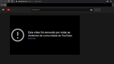 O YouTube removeu a live do dia 14 de janeiro deste ano feita no canal do presidente Jair Bolsonaro  - Reprodução/YouTube - Reprodução/YouTube