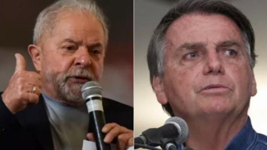 Os pré-candidatos Lula (PT) e o presidente Jair Bolsonaro (PL) - Reprodução